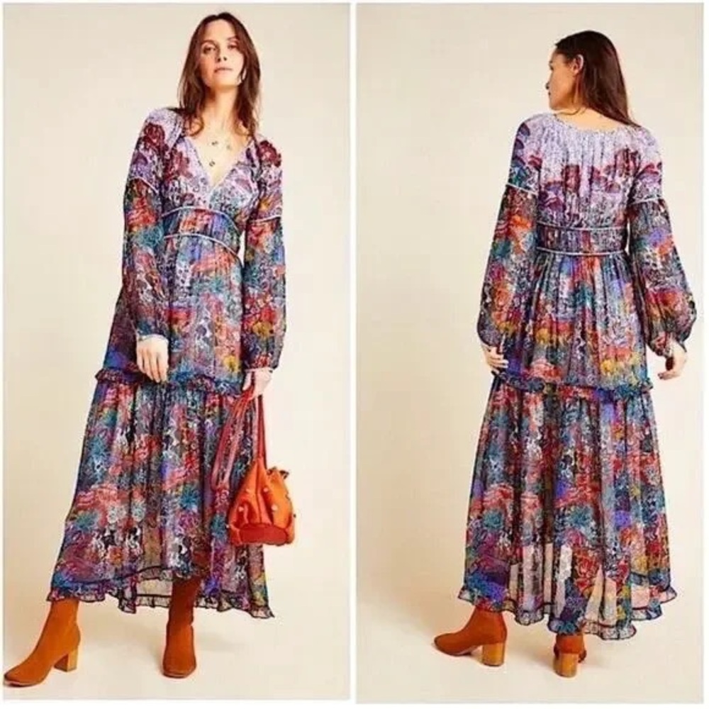 Floral Long Sleeve Maeve Anthropologie
Size 4 excellent condition. - Picture 1 of 16